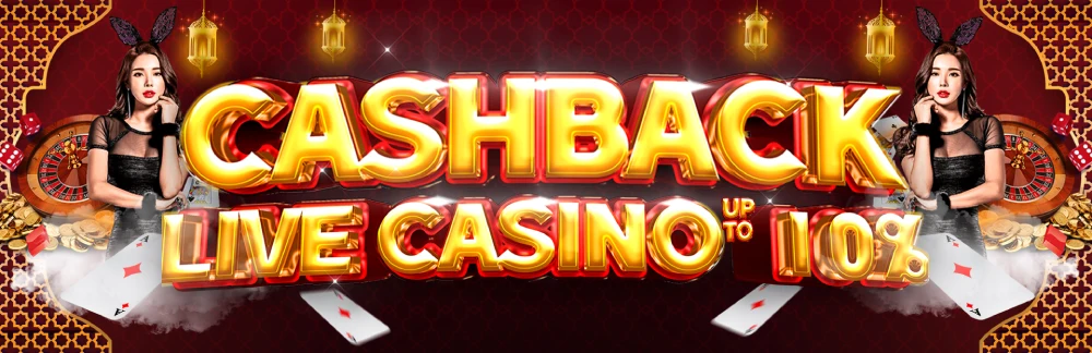 Cashback Live Casino 10%